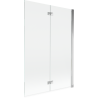 Mexen Mist 2-wing shower screen right 120 x 150 cm, transparent, chrome - 8A9-120-002-01-00-P