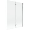 Mexen Mist shower screen 2-wing right 130 x 150 cm, transparent, chrome - 8A9-130-002-01-00-P