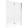 Mexen Mist two-wing shower screen right 130 x 150 cm, transparent, chrome - 8A9-130-002-01-00-P