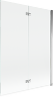 Mexen Mist shower screen 2-wing right 130 x 150 cm, transparent, chrome - 8A9-130-002-01-00-P