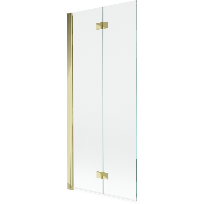 Mexen Mist 2-panel left shower screen 80 x 150 cm, transparent, gold - 8A9-080-002-50-00-L