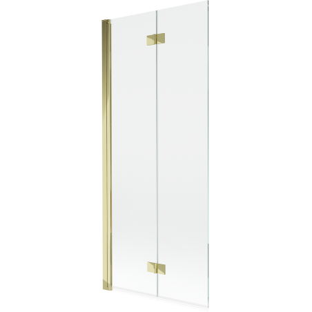 Mexen Mist 2-panel left shower screen 80 x 150 cm, transparent, gold - 8A9-080-002-50-00-L