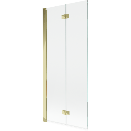 Mexen Mist shower screen 2-wing left 80 x 150 cm, transparent, gold - 8A9-080-002-50-00-L