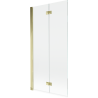 Mexen Mist shower screen 2-wing left 90 x 150 cm, transparent, gold - 8A9-090-002-50-00-L