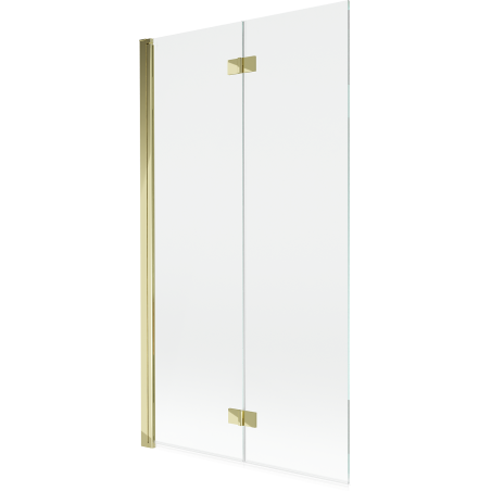 Mexen Mist 2-panel left shower screen 100 x 150 cm, transparent, gold - 8A9-100-002-50-00-L