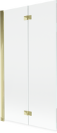 Mexen Mist Shower Screen 2-Panel Left 100 x 150 cm, Transparent, Gold - 8A9-100-002-50-00-L