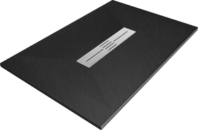 Mexen Toro rectangular shower tray SMC 100 x 80 cm, Black - 43708010