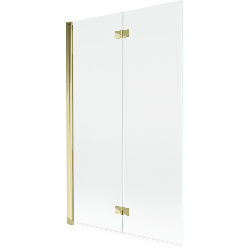 Mexen Mist 2-wing Left Shower Screen 110 x 150 cm, Transparent, Gold - 8A9-110-002-50-00-L