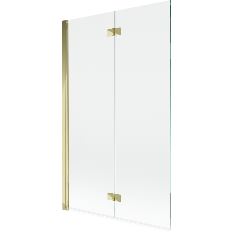 Mexen Mist shower screen 2-panel left 110 x 150 cm, transparent, gold - 8A9-110-002-50-00-L