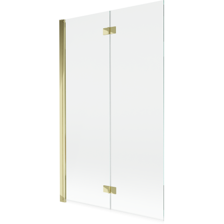 Mexen Mist shower screen 2-panel left 110 x 150 cm, transparent, gold - 8A9-110-002-50-00-L