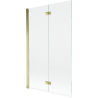 Mexen Mist 2-wing Left Shower Screen 110 x 150 cm, Transparent, Gold - 8A9-110-002-50-00-L