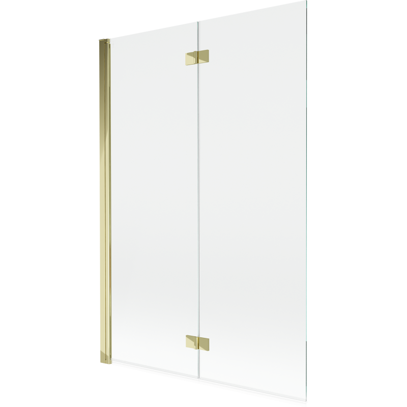 Mexen Mist 2-panel left shower screen 120 x 150 cm, transparent, gold - 8A9-120-002-50-00-L