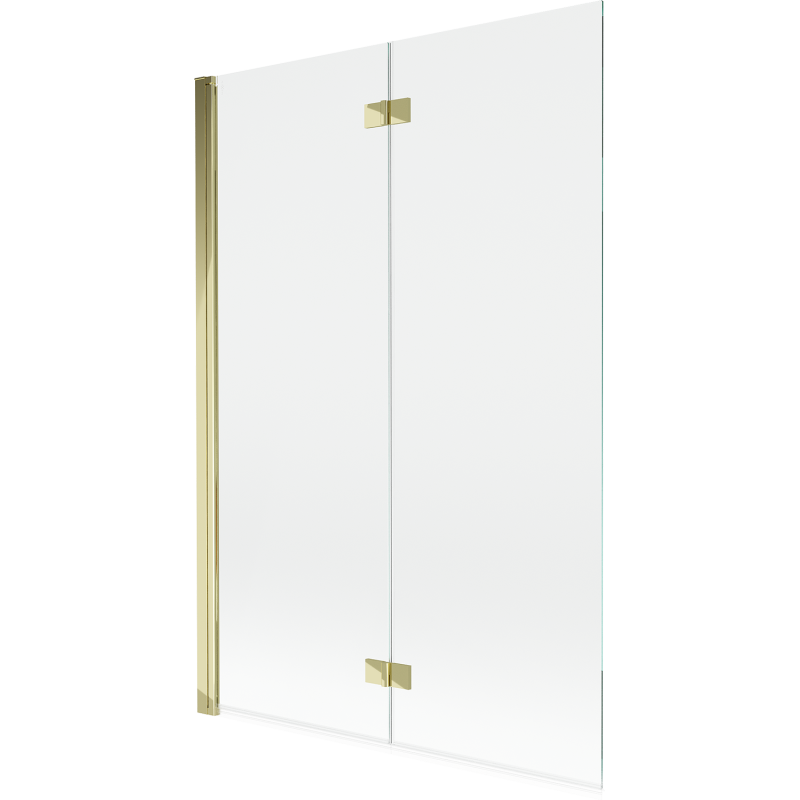 Mexen Mist 2-wing left shower partition 120 x 150 cm, transparent, gold - 8A9-120-002-50-00-L