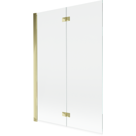 Mexen Mist 2-wing left shower partition 120 x 150 cm, transparent, gold - 8A9-120-002-50-00-L