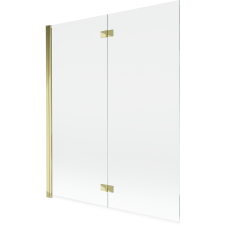 Mexen Mist 2-panel left shower screen 140 x 150 cm, transparent, gold - 8A9-140-002-50-00-L