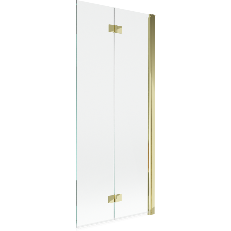 Mexen Mist 2-panel shower screen right 80 x 150 cm, transparent, gold - 8A9-080-002-50-00-P