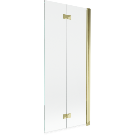 Mexen Mist 2-panel shower screen right 80 x 150 cm, transparent, gold - 8A9-080-002-50-00-P