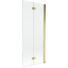 Mexen Mist 2-panel shower screen right 80 x 150 cm, transparent, gold - 8A9-080-002-50-00-P