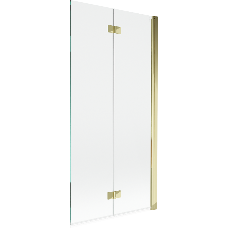 Mexen Mist 2-panel shower screen right 90 x 150 cm, transparent, gold - 8A9-090-002-50-00-P