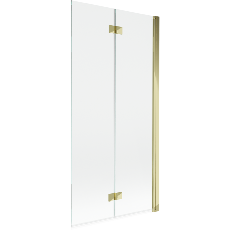 Mexen Mist 2-panel shower screen right 90 x 150 cm, transparent, gold - 8A9-090-002-50-00-P