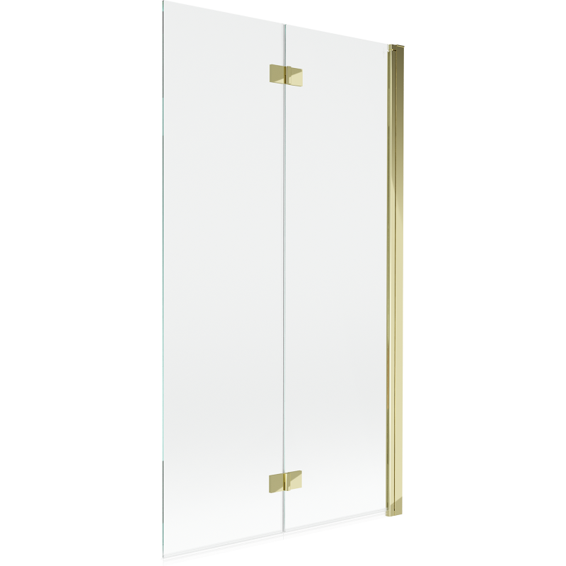 Mexen Mist 2-wing shower screen right 100 x 150 cm, transparent, gold - 8A9-100-002-50-00-P