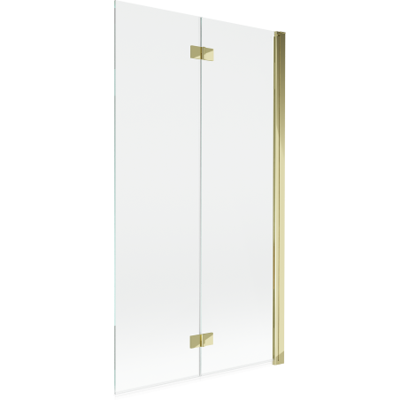 Mexen Mist shower screen 2-panel right 100 x 150 cm, transparent, gold - 8A9-100-002-50-00-P