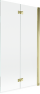 Mexen Mist 2-wing shower screen right 100 x 150 cm, transparent, gold - 8A9-100-002-50-00-P