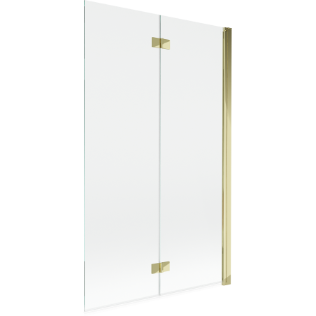 Mexen Mist shower screen 2-wing right 110 x 150 cm, transparent, gold - 8A9-110-002-50-00-P