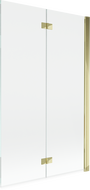 Mexen Mist shower screen 2-wing right 110 x 150 cm, transparent, gold - 8A9-110-002-50-00-P