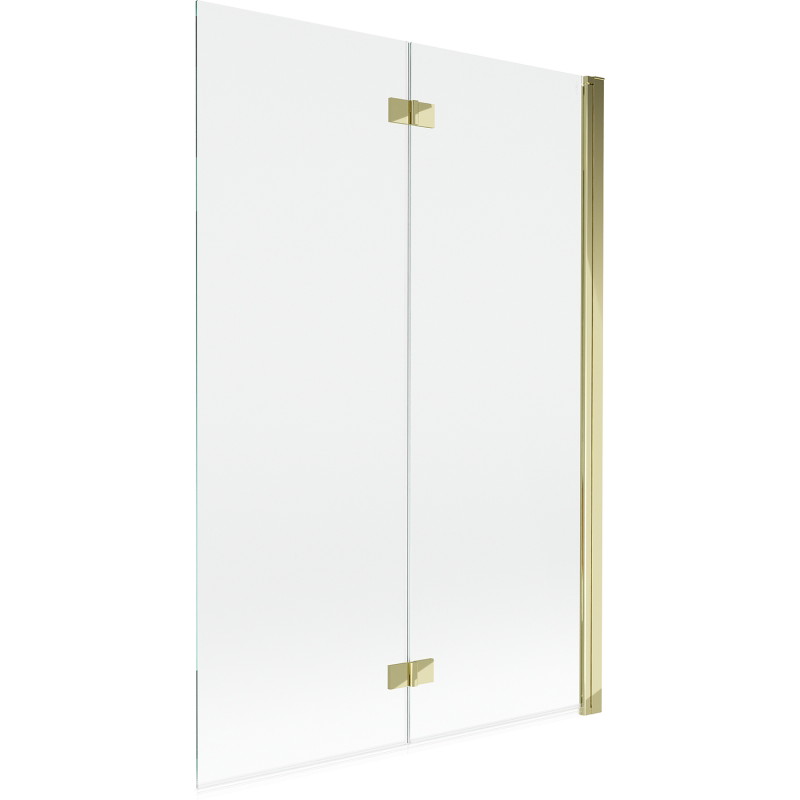 Mexen Mist 2-wing Right Bathtub Screen 120 x 150 cm, Transparent, Gold - 8A9-120-002-50-00-P