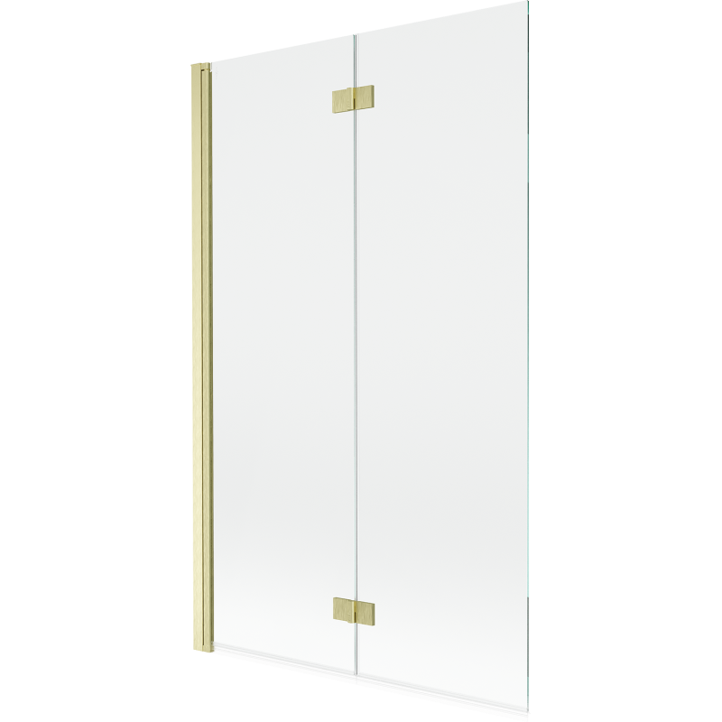 Mexen Mist 2-panel left shower screen 110 x 150 cm, transparent, brushed gold - 8A9-110-002-55-00-L