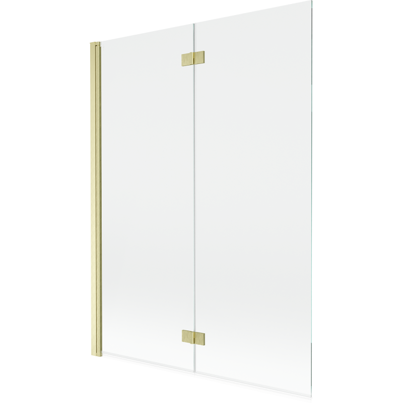 Mexen Mist 2-wing Left Shower Screen 130 x 150 cm, Transparent, Gold Brushed - 8A9-130-002-55-00-L