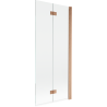 Mexen Mist 2-wing shower partition right 80 x 150 cm, transparent, brushed copper - 8A9-080-002-65-00-P