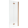 Mexen Mist 2-wing shower screen right 80 x 150 cm, transparent, brushed copper - 8A9-080-002-65-00-P