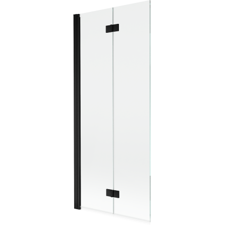 Mexen Mist 2-panel left shower screen 80 x 150 cm, transparent, black - 8A9-080-002-70-00-L