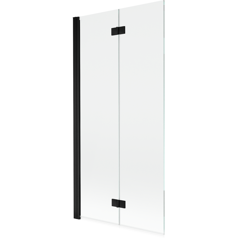 Mexen Mist 2-panel left shower screen 90 x 150 cm, transparent, black - 8A9-090-002-70-00-L