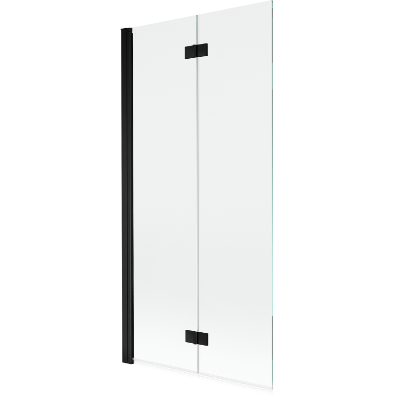 Mexen Mist 2-wing shower screen left 90 x 150 cm, transparent, black - 8A9-090-002-70-00-L