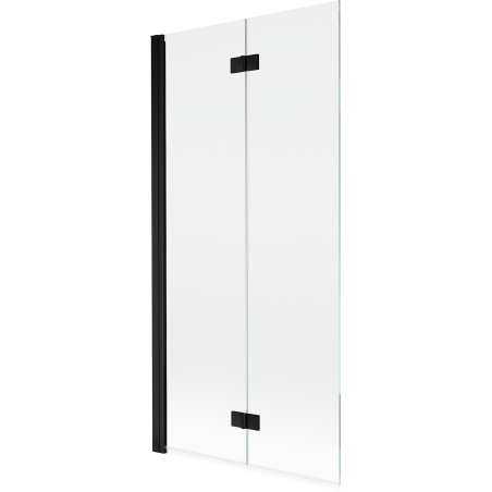 Mexen Mist 2-panel left shower screen 90 x 150 cm, transparent, black - 8A9-090-002-70-00-L