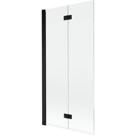 Mexen Mist 2-wing shower screen left 90 x 150 cm, transparent, black - 8A9-090-002-70-00-L