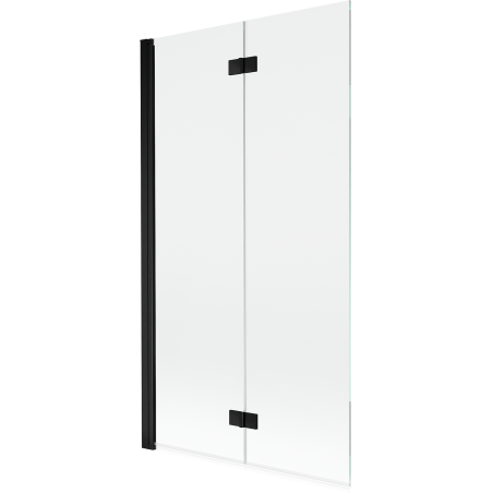 Mexen Mist bath screen 2-wing left 100 x 150 cm, transparent, black - 8A9-100-002-70-00-L