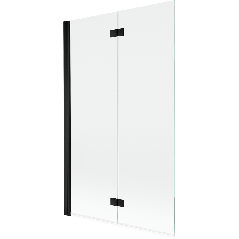 Mexen Mist shower screen 2-wing left 110 x 150 cm, transparent, black - 8A9-110-002-70-00-L