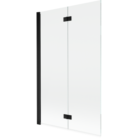 Mexen Mist shower screen 2-wing left 110 x 150 cm, transparent, black - 8A9-110-002-70-00-L