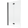 Mexen Mist 2-panel left shower screen 110 x 150 cm, transparent, black - 8A9-110-002-70-00-L