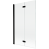Mexen Mist shower screen 2-wing left 110 x 150 cm, transparent, black - 8A9-110-002-70-00-L