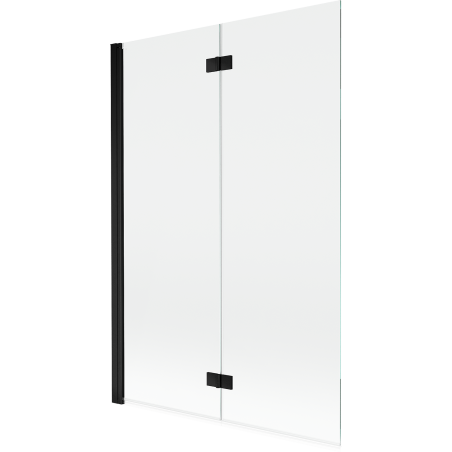 Mexen Mist 2-wing left shower screen 120 x 150 cm, transparent, black - 8A9-120-002-70-00-L