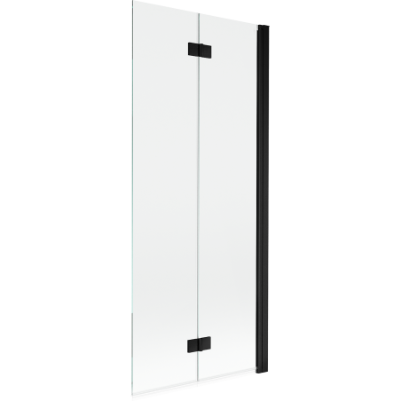 Mexen Mist 2-panel right shower screen 80 x 150 cm, transparent, black - 8A9-080-002-70-00-P
