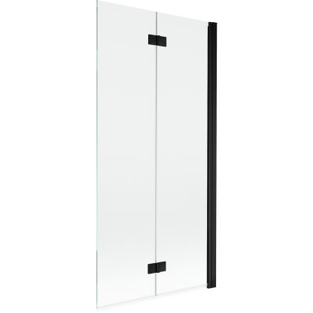 Mexen Mist shower screen 2-panel right 90 x 150 cm, transparent, black - 8A9-090-002-70-00-P