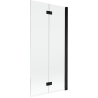 Mexen Mist shower screen 2-wing right 90 x 150 cm, transparent, black - 8A9-090-002-70-00-P