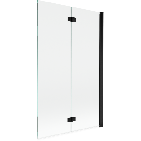 Mexen Mist shower screen 2-wing right 110 x 150 cm, transparent, black - 8A9-110-002-70-00-P