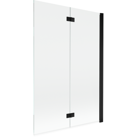 Mexen Mist 2-panel right shower screen 120 x 150 cm, transparent, black - 8A9-120-002-70-00-P